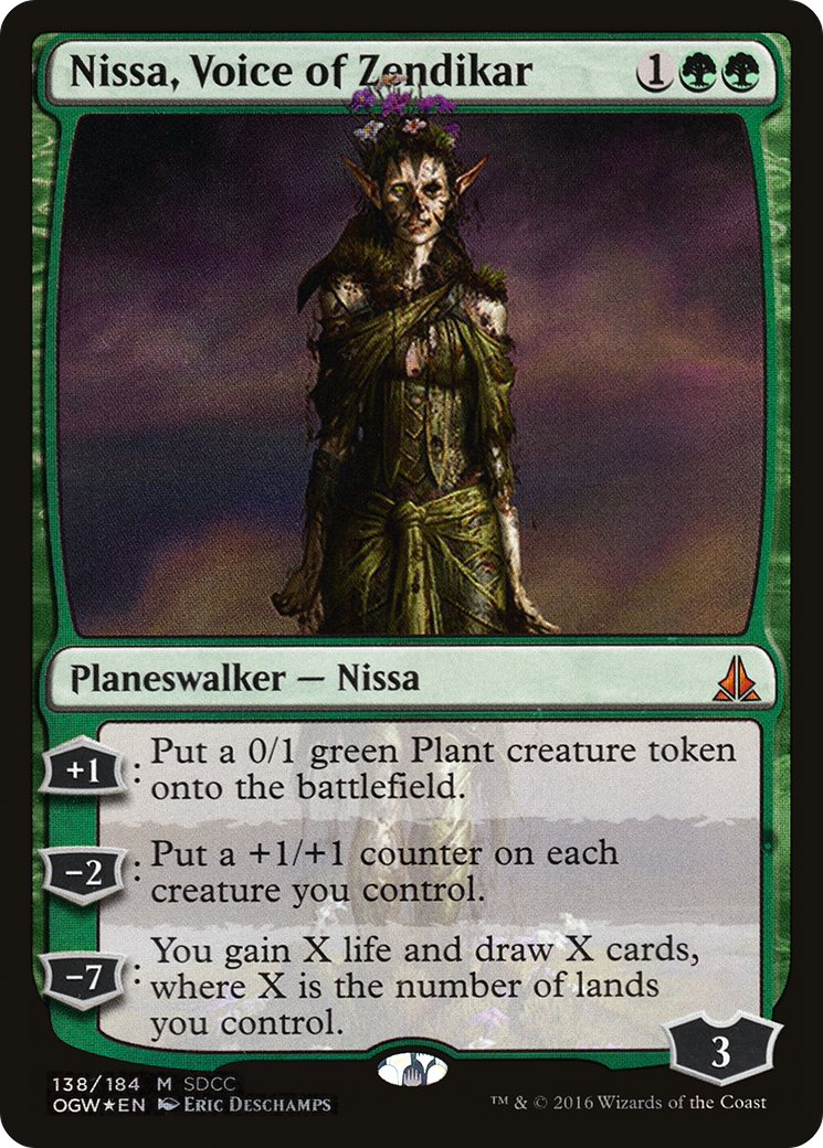 Nissa, Voice of Zendikar (MEDIA-138) - San Diego Comic-Con 2016 Foil