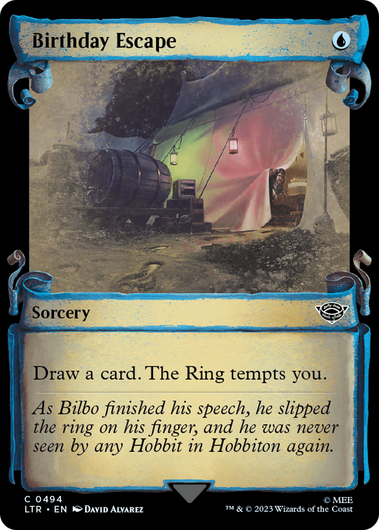 Birthday Escape (LTR-494) - The Lord of the Rings: Tales of Middle-earth: (Showcase) Foil