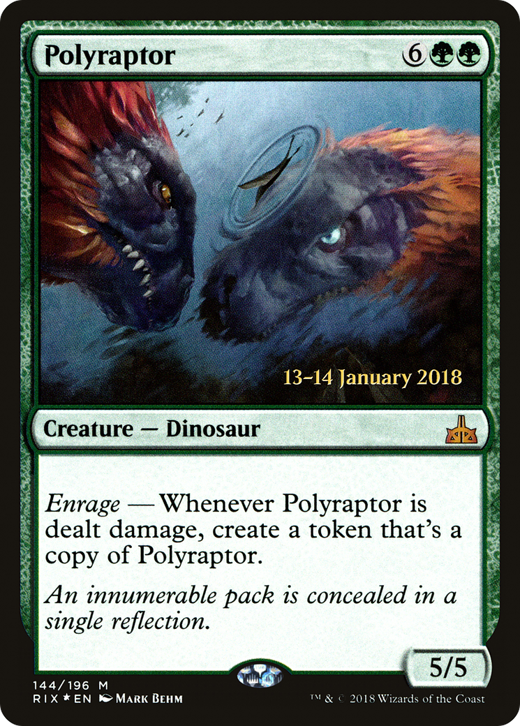 Polyraptor (PRE-144S) - Rivals of Ixalan Promos Foil