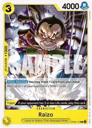 Raizo (OP06-112) - Wings of the Captain