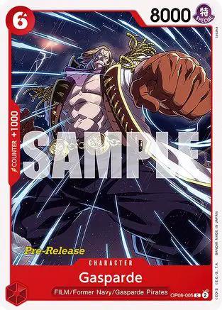 Gasparde (OP06-005) - Wings of the Captain Pre-Release Cards