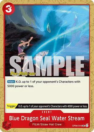 Blue Dragon Seal Water Stream (OP06-019) - Wings of the Captain Pre-Release Cards