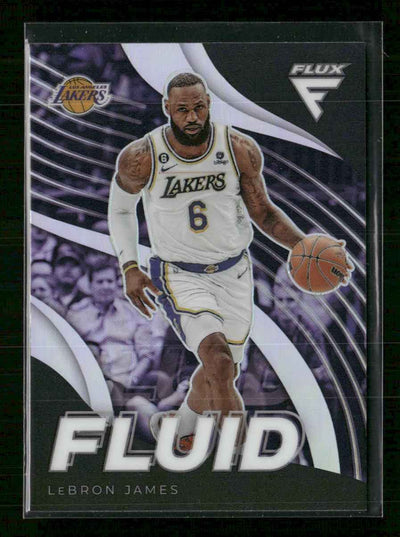 2022-23 Panini Flux Fluid Silver LeBron James #10