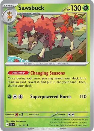 Sawsbuck 017/162 - SV05 Temporal Forces
