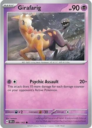 Girafarig 066/162 - SV05 Temporal Forces Reverse Holofoil