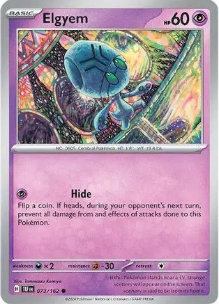 Elgyem 073/162 - SV05 Temporal Forces Reverse Holofoil