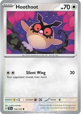 Hoothoot 126/162 - SV05 Temporal Forces Reverse Holofoil