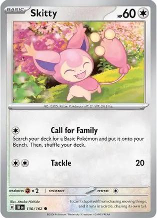 Skitty 130/162 - SV05 Temporal Forces Reverse Holofoil