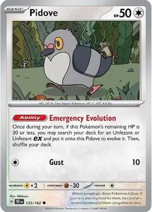 Pidove 133/162 - SV05 Temporal Forces Reverse Holofoil