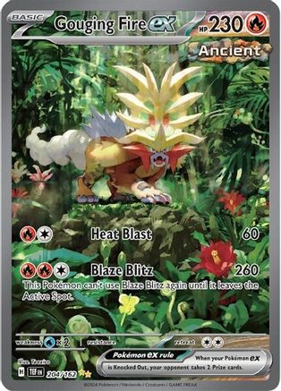 Gouging Fire ex 204/162 - SV05 Temporal Forces Holofoil