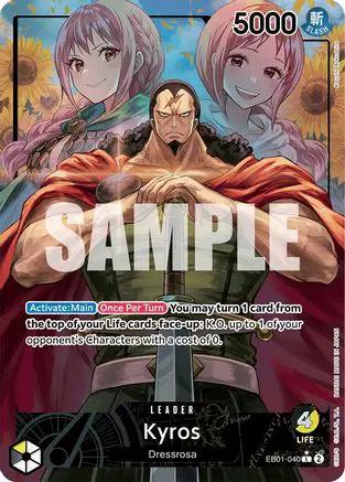 Kyros (Alternate Art) (EB01-040) - Extra Booster: Memorial Collection Foil