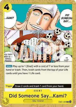 Did Someone Say...Kami? (EB01-060) - Extra Booster: Memorial Collection