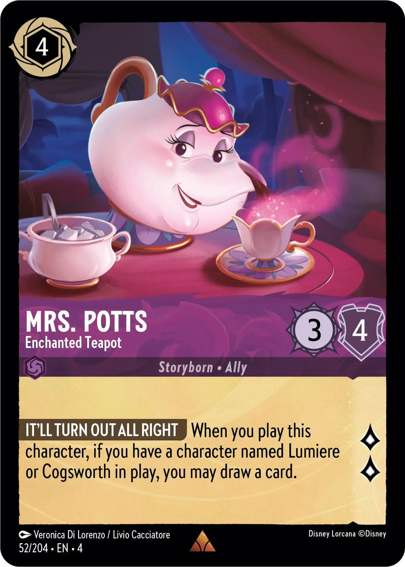 Mrs. Potts - Enchanted Teapot (52/204) - Ursulas Return Cold Foil
