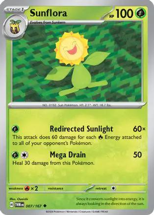 Sunflora 007/167 - SV06 Twilight Masquerade Reverse Holofoil