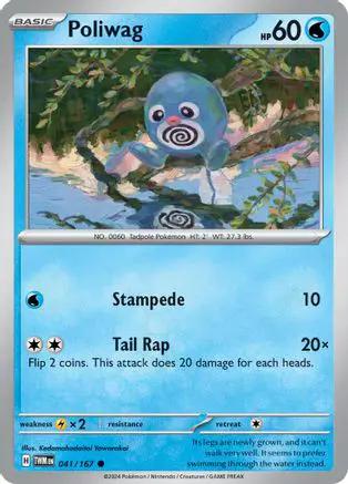 Poliwag 041/167 - SV06 Twilight Masquerade Reverse Holofoil