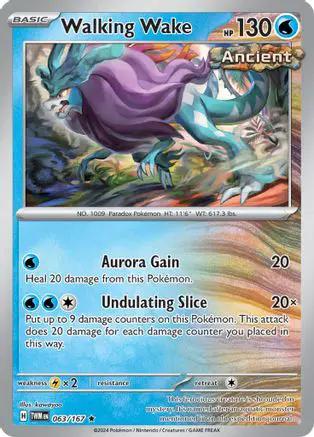 Walking Wake 063/167 - SV06 Twilight Masquerade Reverse Holofoil