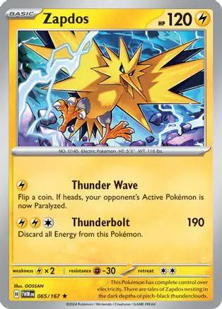Zapdos 065/167 - SV06 Twilight Masquerade Reverse Holofoil