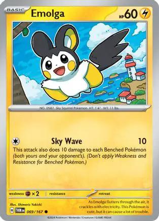 Emolga 069/167 - SV06 Twilight Masquerade Reverse Holofoil