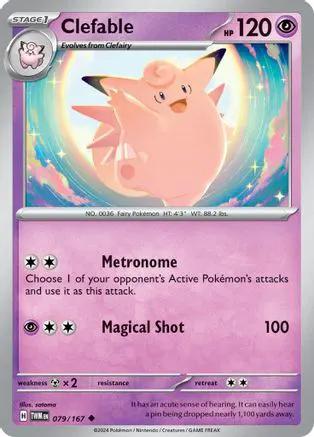 Clefable 079/167 - SV06 Twilight Masquerade Reverse Holofoil
