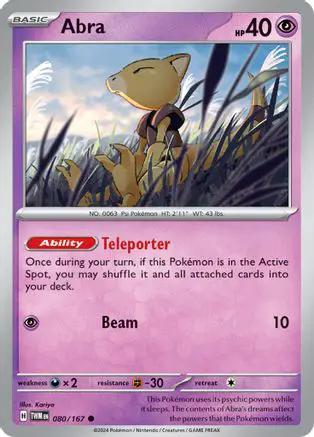 Abra 080/167 - SV06 Twilight Masquerade Reverse Holofoil