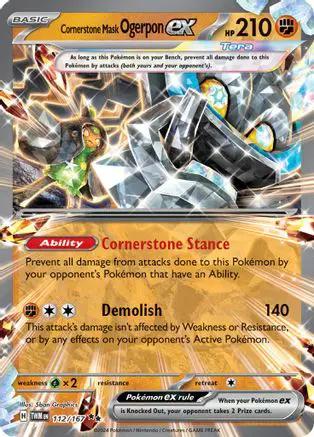 Cornerstone Mask Ogerpon ex 112/167 - SV06 Twilight Masquerade Holofoil