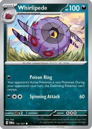 Whirlipede 116/167 - SV06 Twilight Masquerade Reverse Holofoil