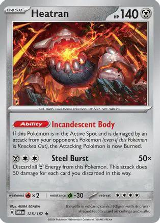 Heatran 123/167 - SV06 Twilight Masquerade Reverse Holofoil
