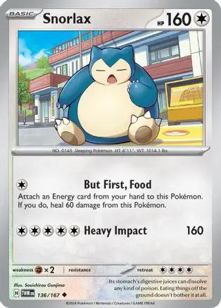 Snorlax 136/167 - SV06 Twilight Masquerade Reverse Holofoil