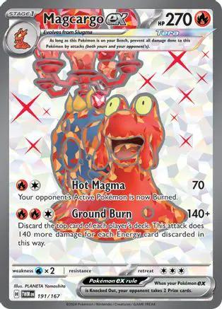 Magcargo ex 191/167 - SV06 Twilight Masquerade Holofoil