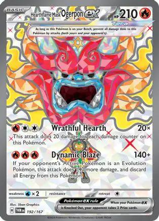Hearthflame Mask Ogerpon ex 192/167 - SV06 Twilight Masquerade Holofoil