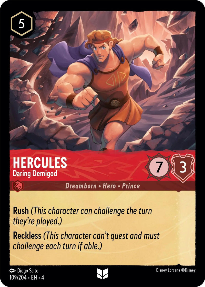 Hercules - Daring Demigod (109/204) - Ursulas Return Cold Foil