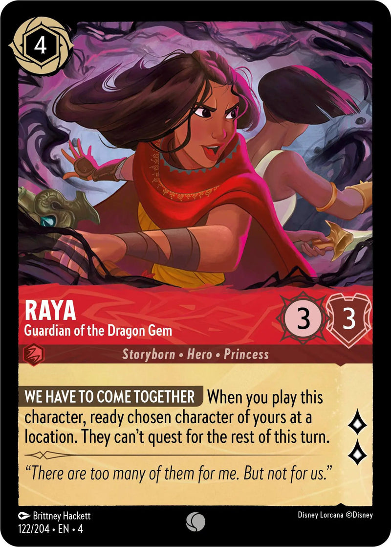 Raya - Guardian of the Dragon Gem (122/204) - Ursulas Return Cold Foil