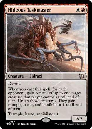 Hideous Taskmaster (Ripple Foil) (M3C-057) - Modern Horizons 3 Commander Foil