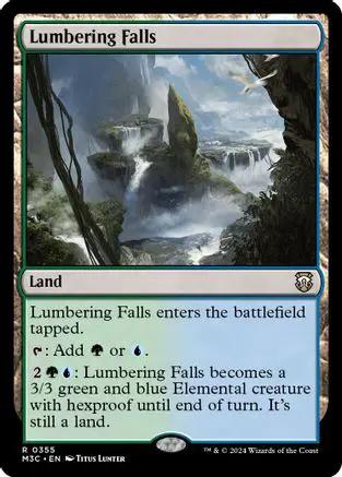 Lumbering Falls (Ripple Foil) (M3C-355) - Modern Horizons 3 Commander Foil