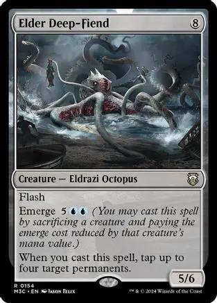 Elder Deep-Fiend (Ripple Foil) (M3C-154) - Modern Horizons 3 Commander Foil