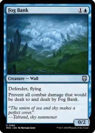Fog Bank (Ripple Foil) (M3C-186) - Modern Horizons 3 Commander Foil