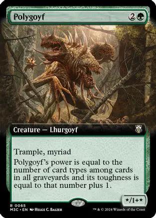 Polygoyf (Extended Art) (Ripple Foil) (M3C-065) - Modern Horizons 3 Commander Foil