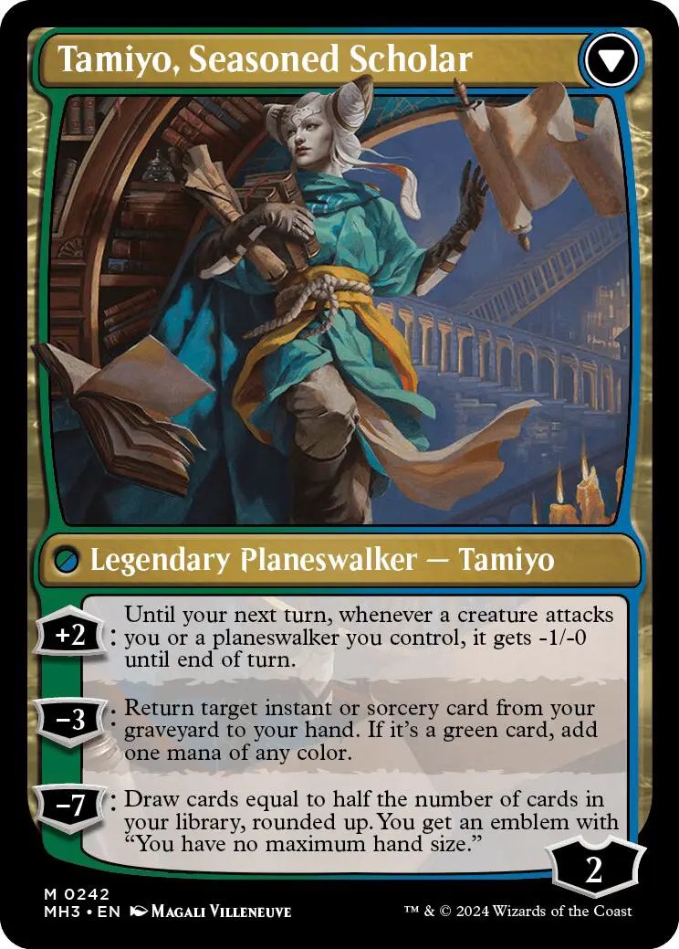 Tamiyo, Inquisitive Student // Tamiyo, Seasoned Scholar (PRE-242) - Modern Horizons 3 Promos Foil