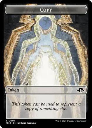 Copy (Ripple Foil) // Eldrazi Angel Double-Sided Token (M3C-1 // 2) - Modern Horizons 3 Commander Foil