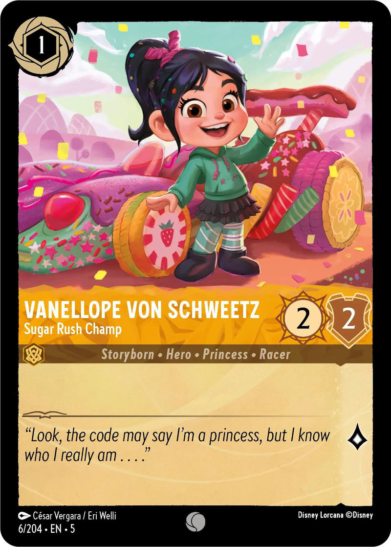 Vanellope von Schweetz - Sugar Rush Champ (6/204) - Shimmering Skies Cold Foil