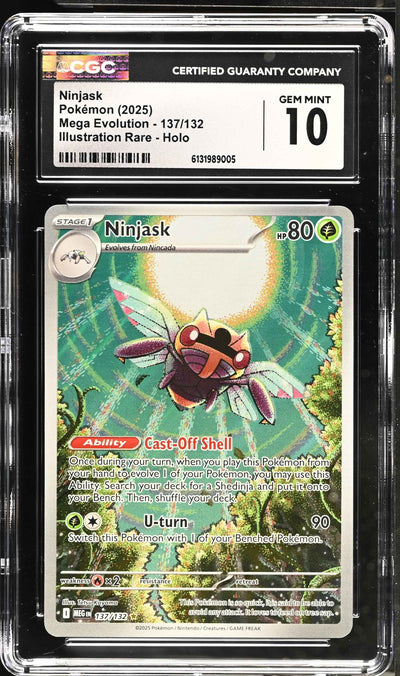 2025 Mega Evolution Ninjask 10 CGC #137/132