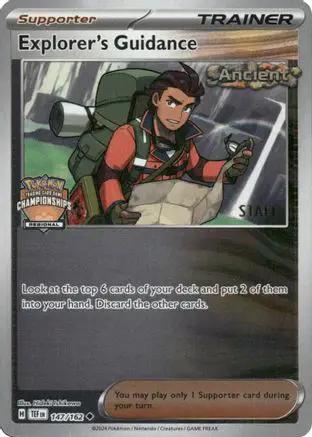 Explorer's Guidance (Regional Championships) [Staff] 147/162 - League & Championship Cards Reverse Holofoil