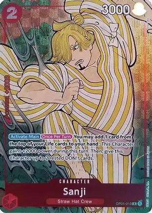 Sanji (English Version 1st Anniversary Set) (OP01-013) - One Piece Promotion Cards Foil