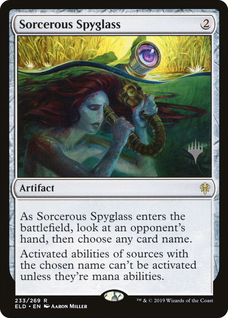 Sorcerous Spyglass (PPELD-233P) - Throne of Eldraine Promos Foil