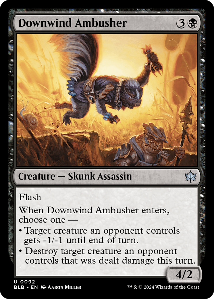 Downwind Ambusher (BLB-092) - Bloomburrow Foil