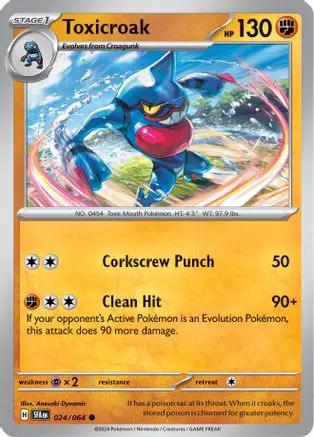 Toxicroak 024/064 - SV Shrouded Fable Reverse Holofoil