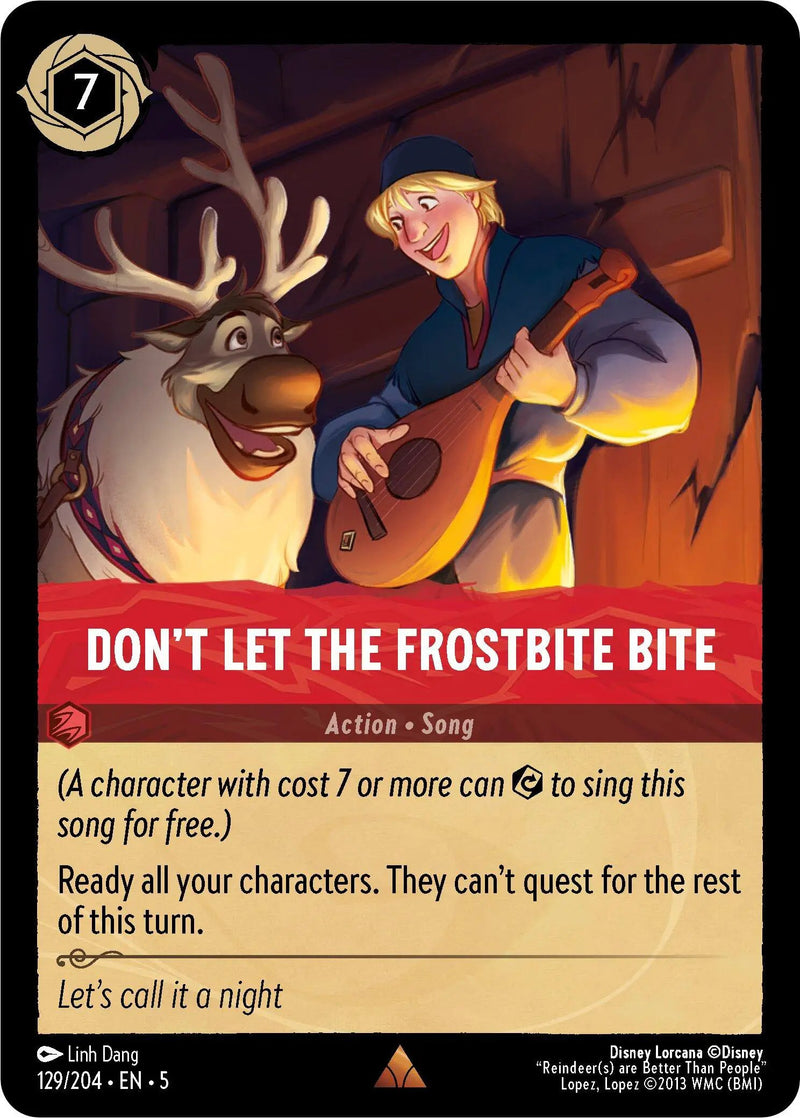 Don't Let the Frostbite Bite (129/204) - Shimmering Skies Cold Foil