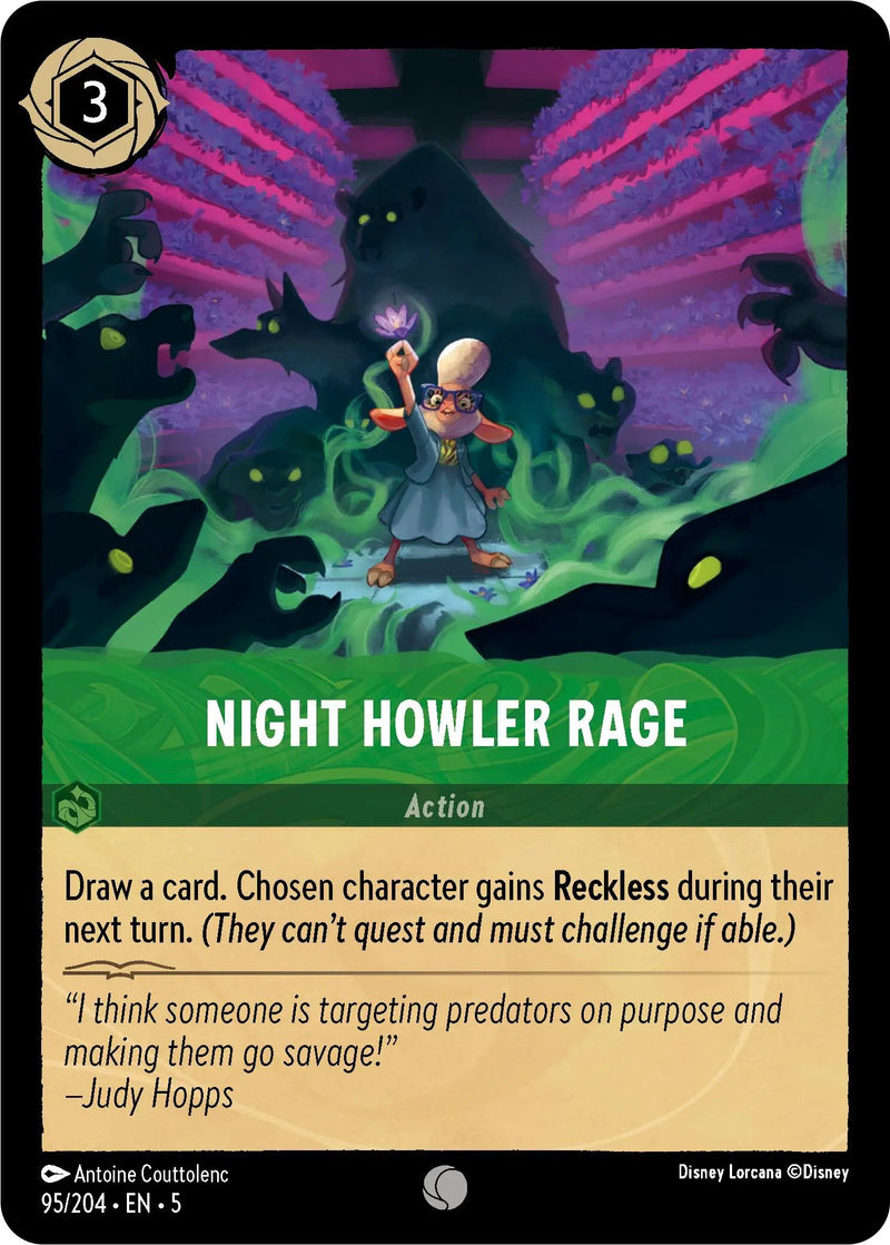 Night Howler Rage (95/204) - Shimmering Skies