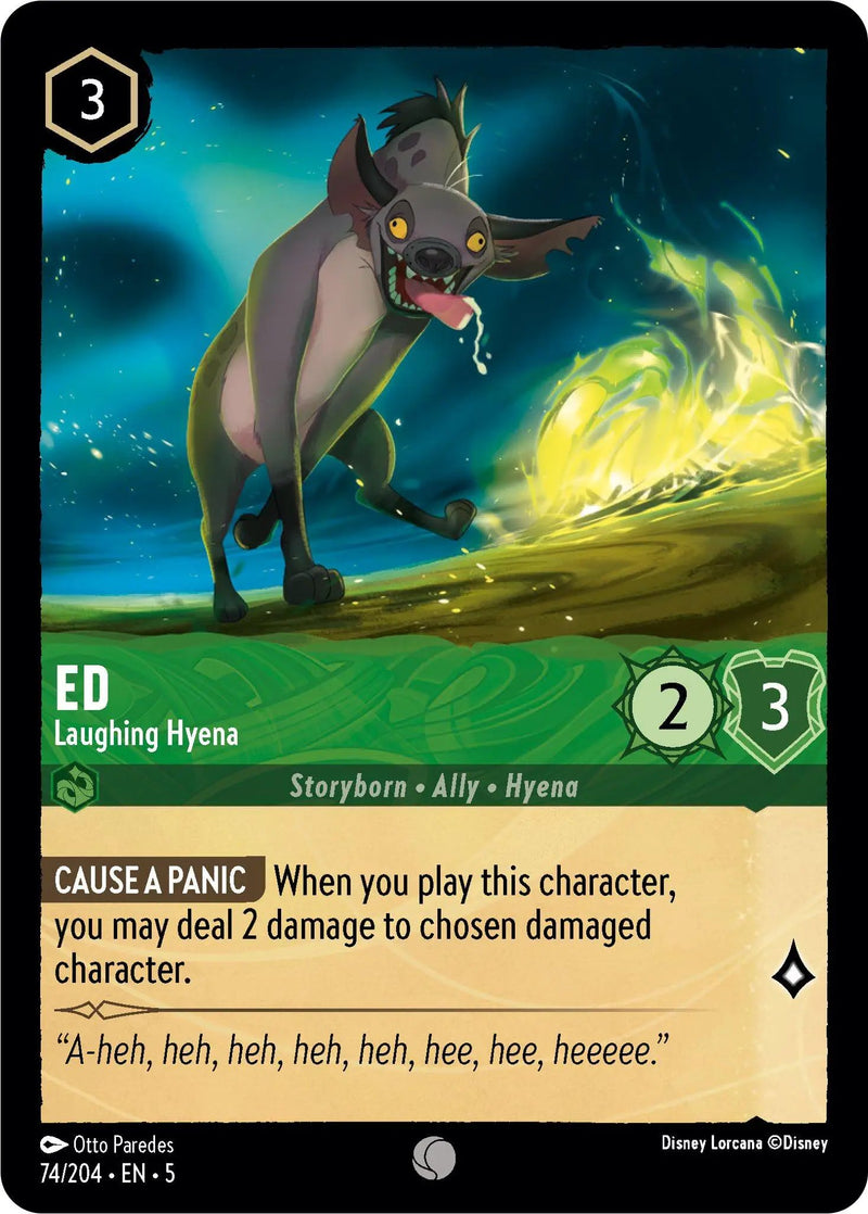 Ed - Laughing Hyena (74/204) - Shimmering Skies Cold Foil