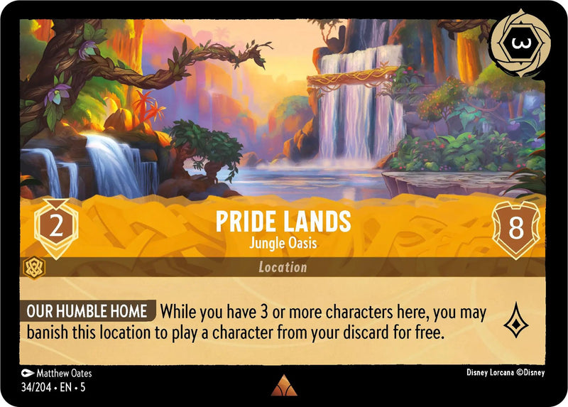Pride Lands - Jungle Oasis (34/204) - Shimmering Skies Cold Foil